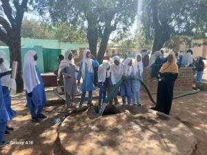 الاتحاد العام للطلاب السودانيين شمال كردفان، اتحاد طلاب محلية شيكان، يدشن برنامج سقي المدارس