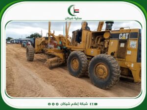 محلية شيكان تواصل جهودها في معالجة الطرق وفتح المصارف بالأبيض ضمن عمليات طوارئ الخريف
